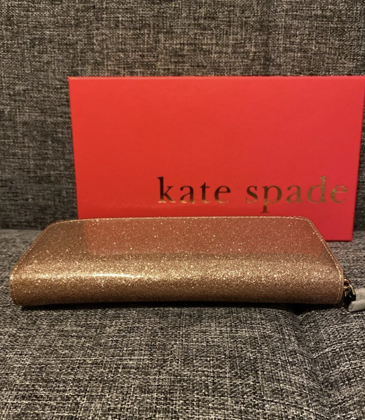 Kate Spade Mavis Street Rose Gold Neda Wallet | eBay
