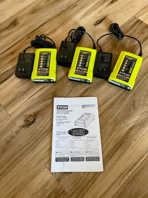 RYOBI GENUINE Lithium-ion 40 Volt Slim Line Compact Battery Charger X3