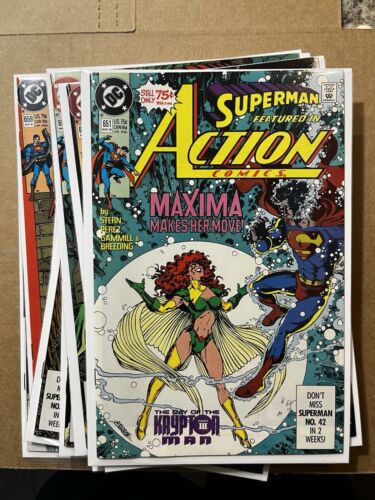 ACTION COMICS 651 652 653 654 655 656 657 658 659 660 DC NM Unread