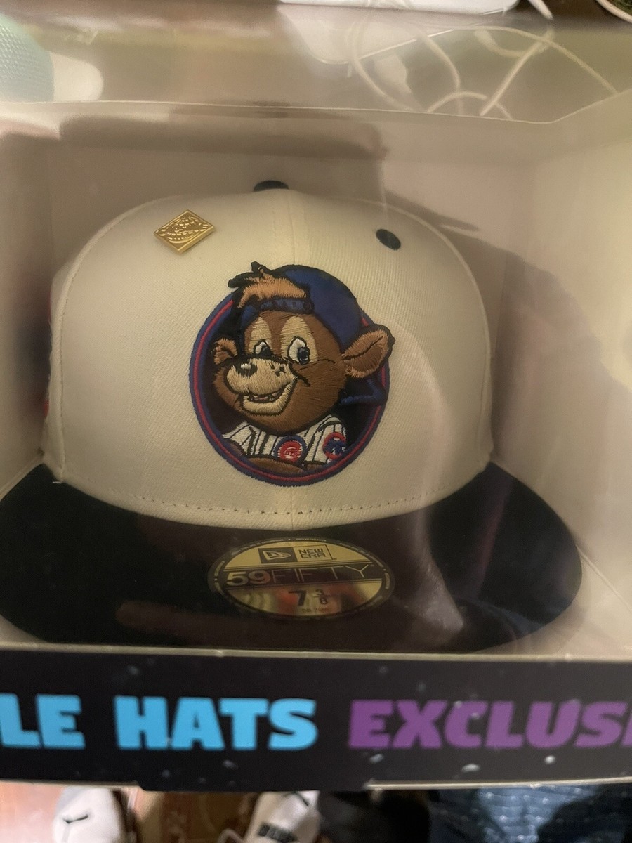 Capsule Hats x New Era Exclusive Chicago Cubs Clark The Bear Logo Size  3/8 New