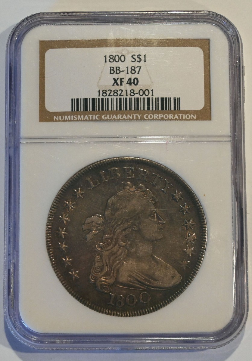 シャンプー Ex currency 1800 Bust Silver Dollar graded EF40 NGC BB187, nice coin!!! | eBay