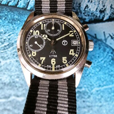 Ollech & Wajs V7765 Military Chronograph Men's Wristwatch | eBay