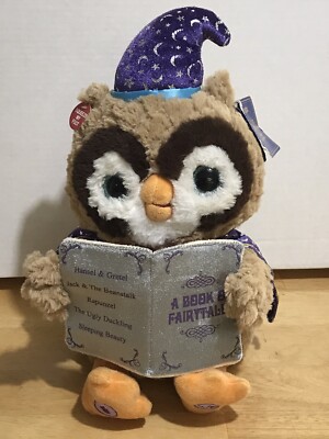 Cuddle Barn Octavius The Storytelling Owl Talking Plush 13.5'' Wizard Toy NWT