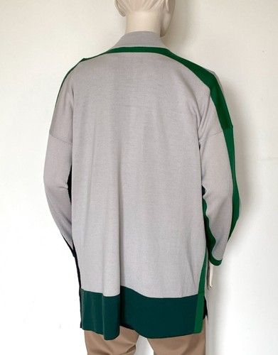 MARINA RINALDI by MAX MARA, 100% Virgin Wool Cardigan, Plus Size L - Picture 8 of 15