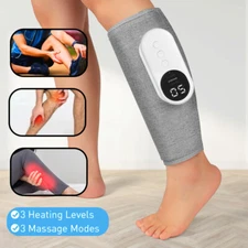 Leg Massager Heat Vibrating Air Compression for Muscles Circulation Pain Relief