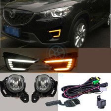 Daytime Running Light Led Drl Fog Switch Wiring Kit X For Mazda Cx-5 2012-2016