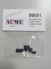 ACME 99001 - Round Flat Buffers FS Complete With Body 4 Pcs. HO Scale 1:87