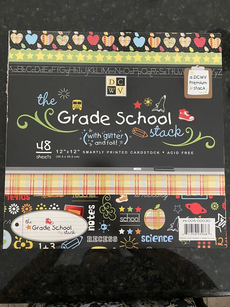 The Grade School Stack 12 x 12 Scrapbook Paper Pad