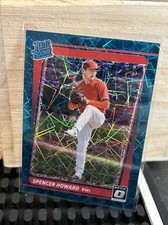 2021 Panini Donruss Optic Rated Teal Velocity Prizm /35 Spencer Howard Rookie RC