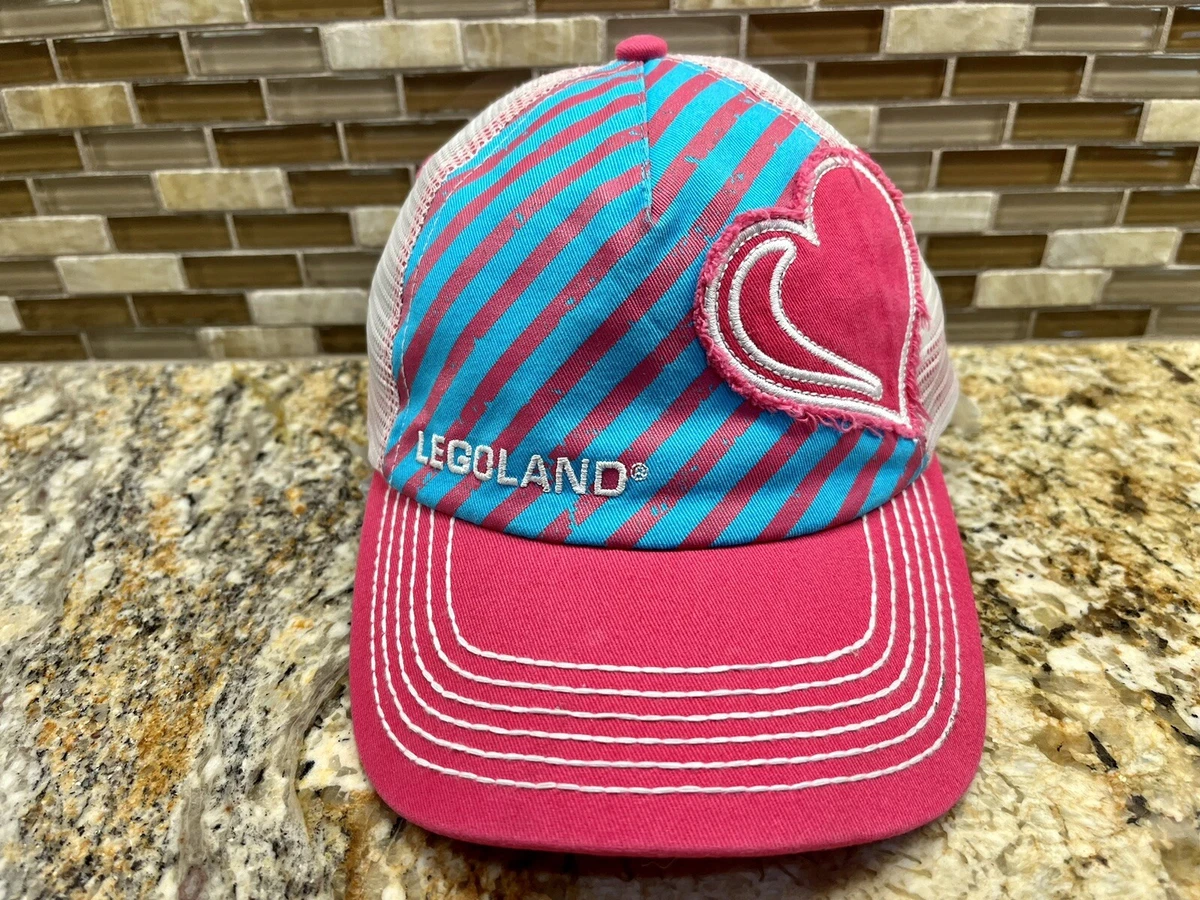 LEGOLAND Snapback Mesh Baseball Trucker Girls Youth Size Pink Cap LEGO Hat