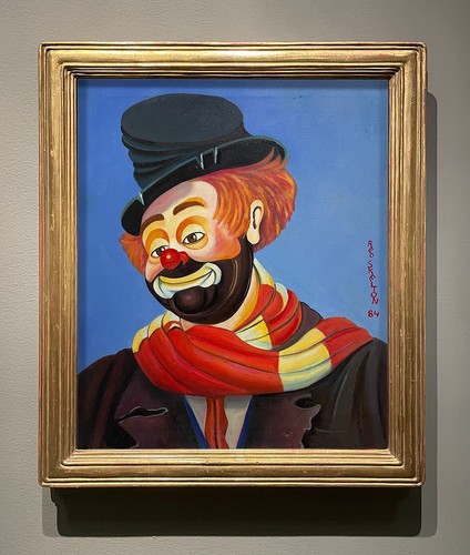 Red Skelton Painting - CLOWN PAINTING - 1984