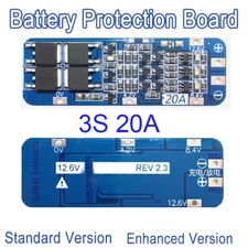 3S 12.6V BMS 20A 18650 Li-ion Lithium Battery Protection Circuit Charging Board