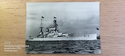 Postkarte Marineschiff Schlachtschiff HMS Renown Card No. 220 ungel_