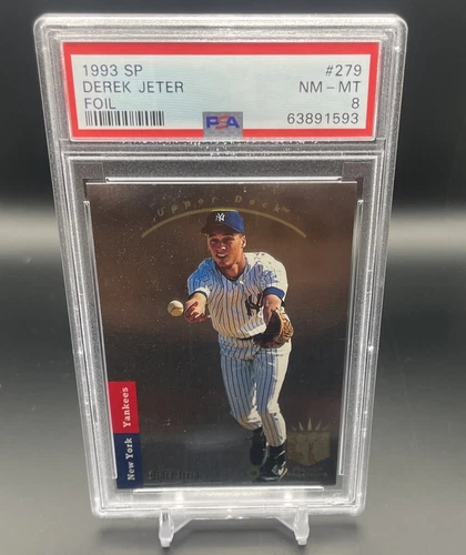 Derek Jeter 1993 SP Foil RC #279 PSA 8