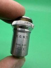 Vintage Bausch & Lomb 4mm 0.65 x43 Microscope Objective Lens Made in USA