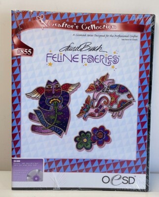 OESD Crafter's Collection #855 Feline Faeries Collection Cats Wings Flowers 