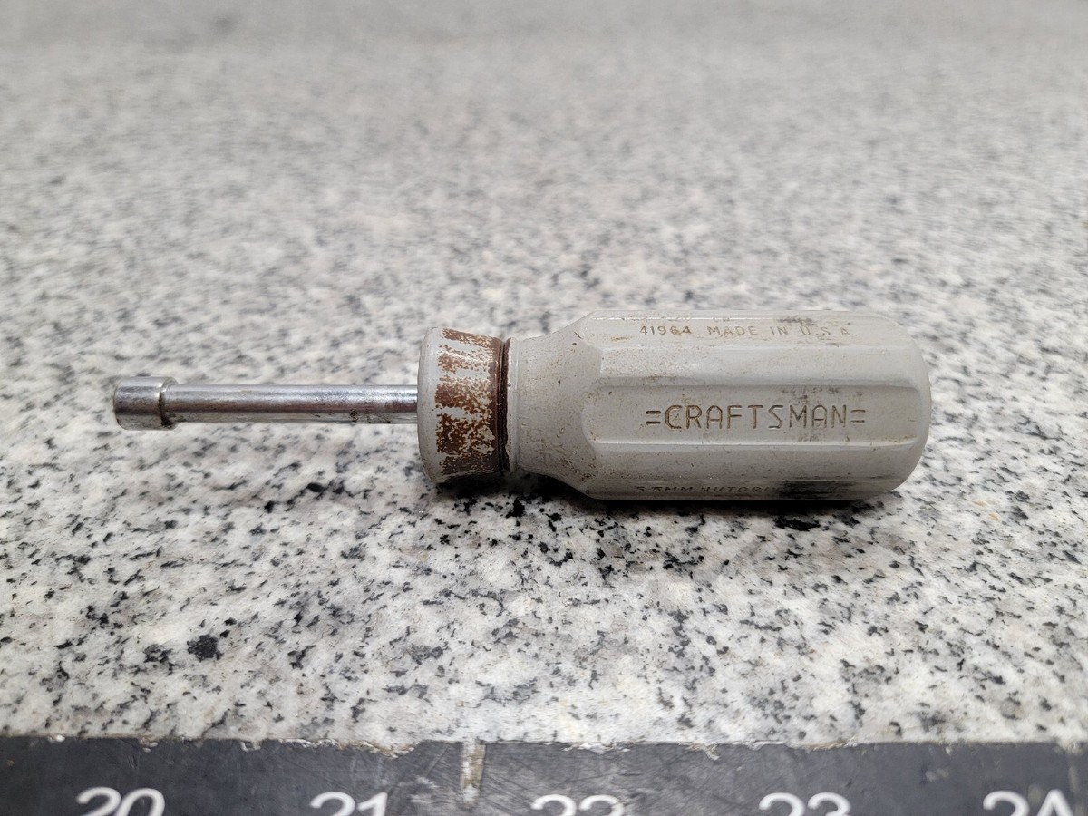 Vtg Craftsman USA 5.5mm Metric H Series Stubby Nut Driver
