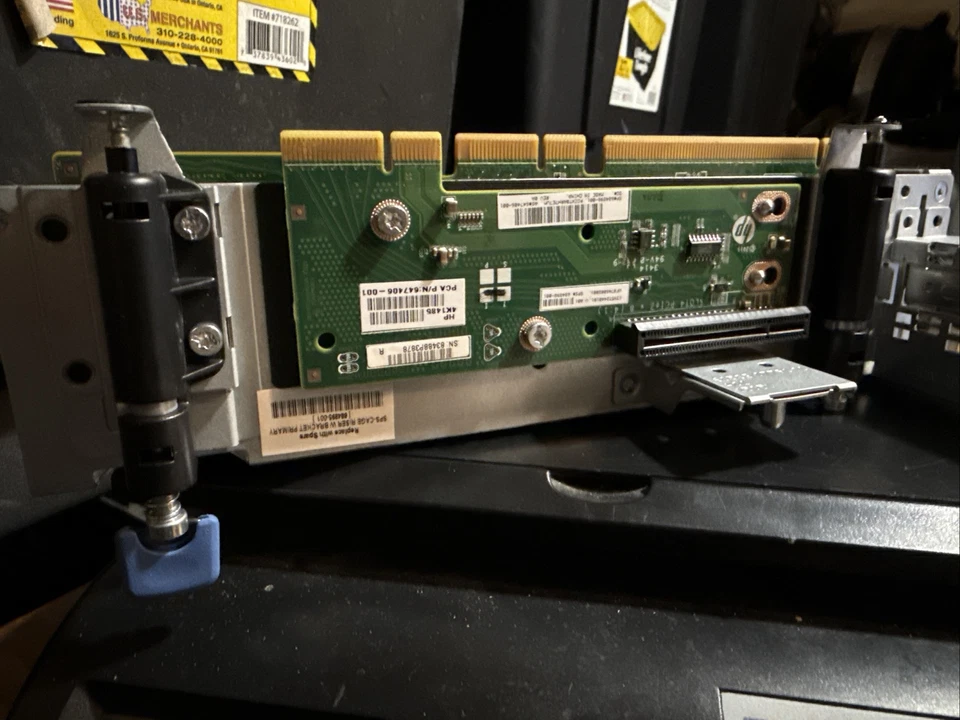 HP 647406-001 PCIe LOWPROFILE RISER BOARD w/PCIe Riser Card - PROLIANT DL380E G8 - Image 3 of 4