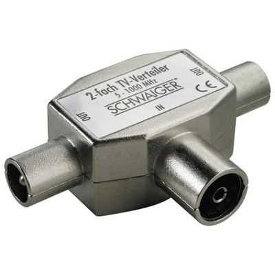 Schwaiger ASV42 531 Steck-Anschlußverteiler: 2x TV