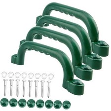 4 Pieces Kids Playground Safety Handles Playground Grab Handle Bars Green