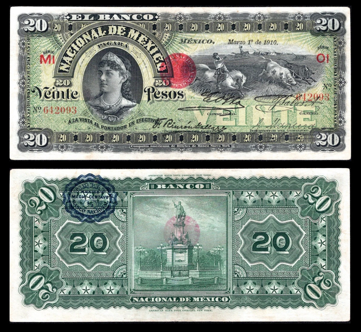 メキシコ プロビジョナル紙幣セット 1910年代 1910 Year Mexican Paper Money for sale | eBay