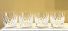 WATERFORD CRYSTAL OLD FASHIONED GLASSES-BOYNE-3 3/8" Set of 4 Vintage EXCELLENT