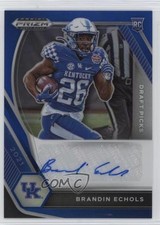 2021 Panini Prizm Draft Picks Blue /149 Brandin Echols #DPA-BRA Auto nd3
