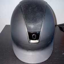 Samshield Shadowmatt Black English Riding Helmet Size 55-M 6 7/8M Equestrian