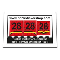 Replacement Sticker For Set 8808 - Formula One Racer