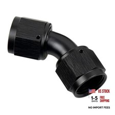 Female to Female Swivel Coupler Fitting Adapter Union Aluminium 10AN 45 Degree
