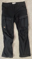 Fjallraven Keb Trousers Womens EU 44 US 34 Black Hiking Trekking G-1000