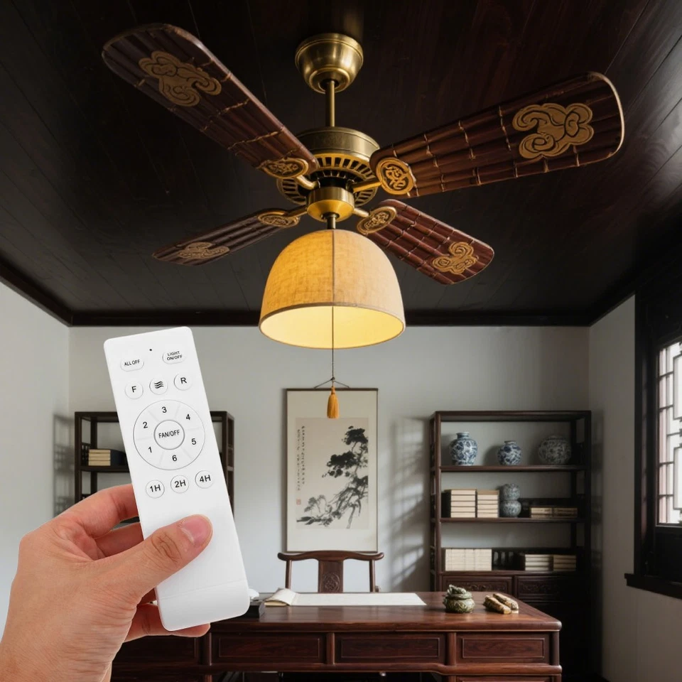 Ceiling Fan Remote Control 1/2/4 H Timing & Speed Controller for Ceiling Light - Image 3 of 4