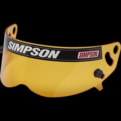Simpson Racing 1022 17 Helmet Shield Amber X Bandit, Diamondback, Skull and RX
