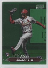 2024 Topps Stadium Club Chrome Green Refractor Victor Scott II #23 1eu3