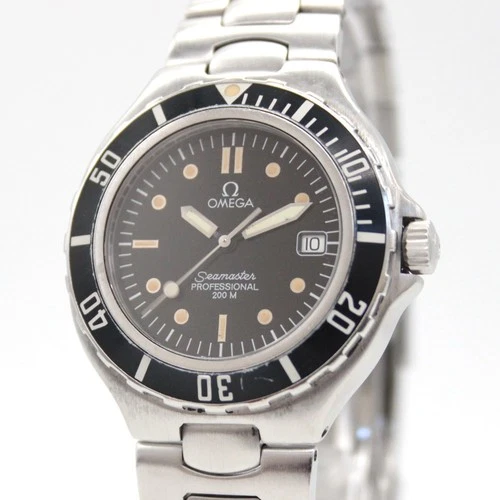 [NEAR MINT] OMEGA Seamaster Professional 368.1062 Black Qz Men's From JAPAN Z130