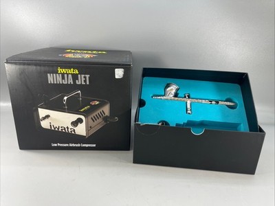 Iwata Eclipse HP-CS Gravity Feed Dual Action Airbrush and Ninja Jet 110-120V...