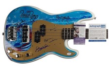 The Beach Boys Signed Fender Bass Guitar with Surfin USA Lyric ACOA JSA
