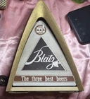 Vintage Blatz Beer Light Up Back Bar sign Man Cave Game Room  Not Working