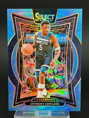 2024-25 Panini Select - Premier Level Anthony Edwards #130 Light Blue Prizm /299