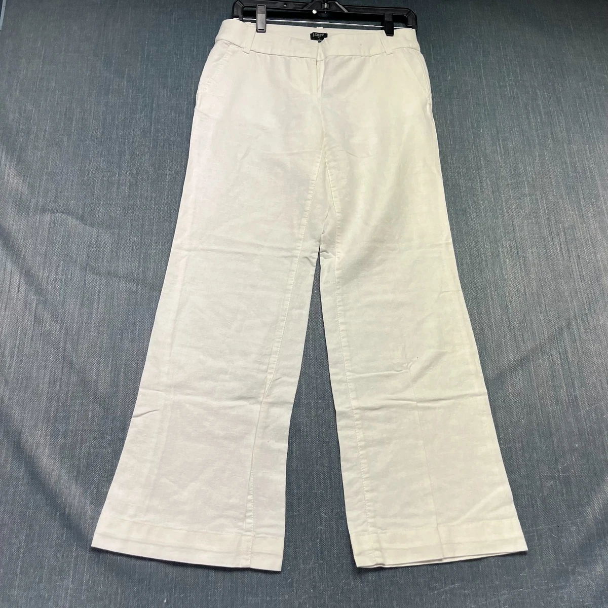 J.CREW White Linen Pants for Women for sale | eBay display picture 1