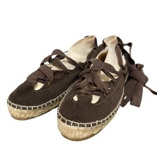 Don Quichosse Lace-up Espadrilles Size 37 Brown Women USED