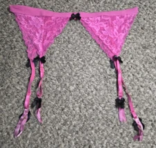 Seven 'til Midnight Women's Plus-Size Garter Belt 4 Side Straps, Black, 3X 4X