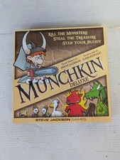 Steve Jackson Games Munchkin Deluxe Board Game Complete Cards Tokens Players