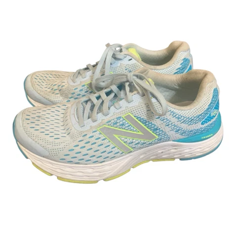 New Balance 680 v6 Sneakers Grigio Turchese Giallo Abzorb Donna Tg 8