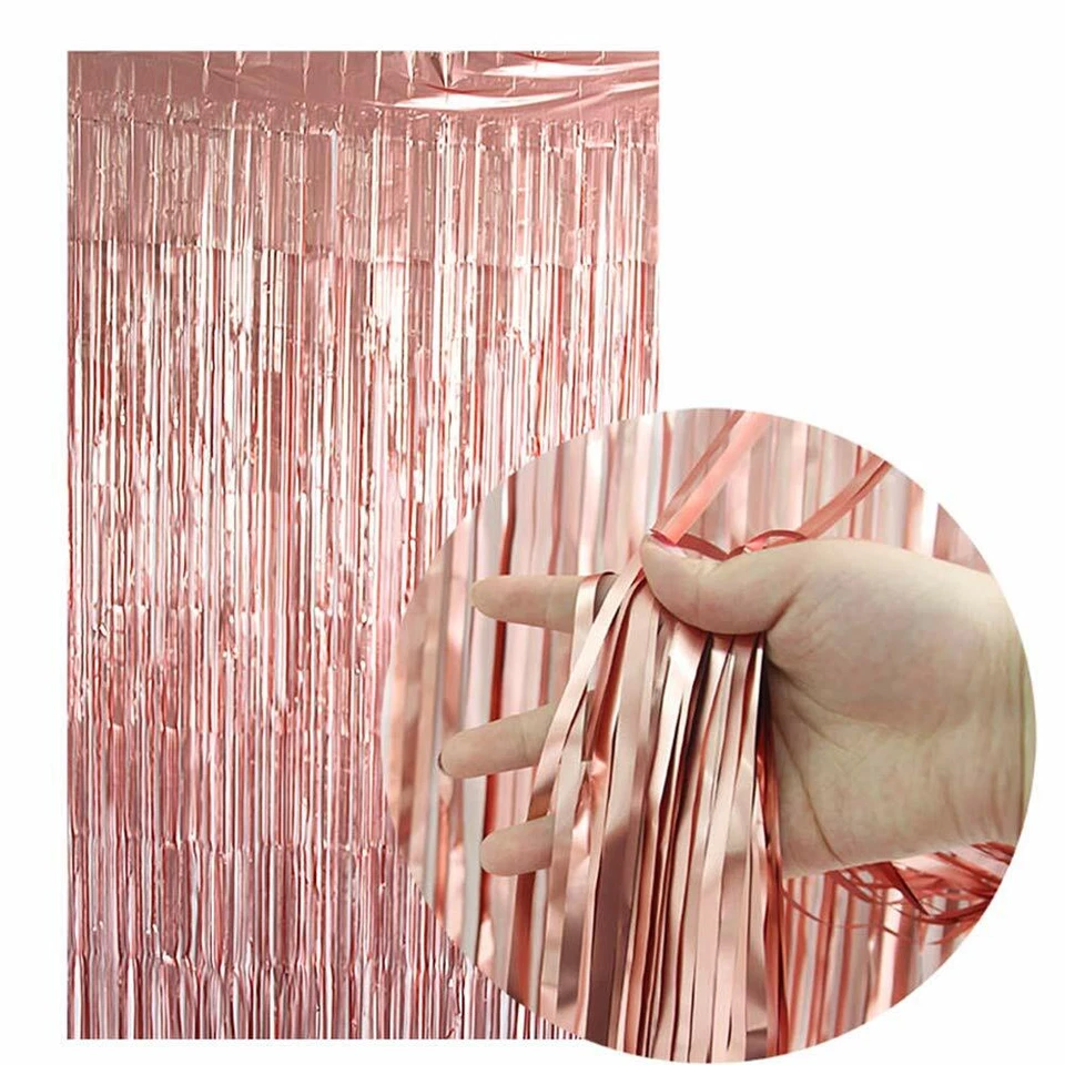 TINSEL SHIMMER FOIL DOOR CURTAIN GARLANDS BIRTHDAY PARTY DISCO DECORATIONS - Image 3 of 4