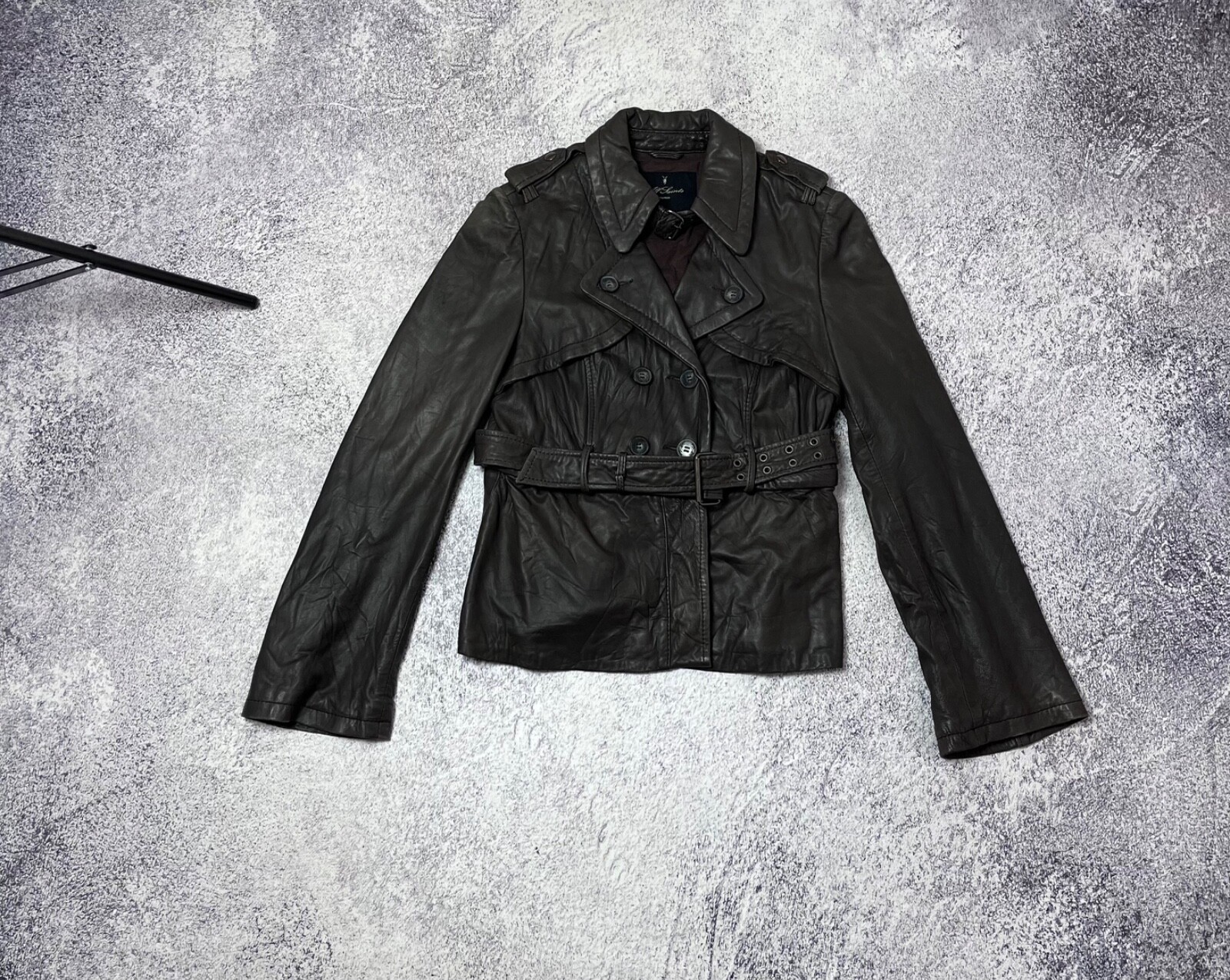 Vintage Allsaints Zophia Leather Jacket Women’s UK12 Y2K Style