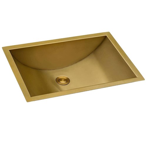 Gold Kitchen Sink, Double Bowl Bar Sink, 304 Stainless Steel Nano