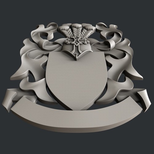 3d STL models for CNC, Artcam, Aspire, relief coat of arms - Picture 4 of 4