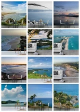 3D Sky Sea Landscape Self-adhesive Wallpaper Removable Wallpaper Wall Mural