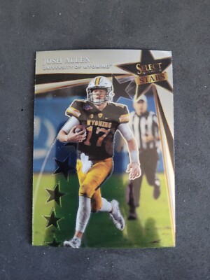 JOSH ALLEN 2022 SELECT DRAFT PICKS STARS #SS-JA WYOMING/BILLS E10